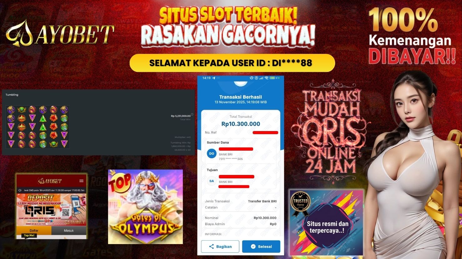 AYOBET JACKPOT SLOT GATES OF OLYMPUS